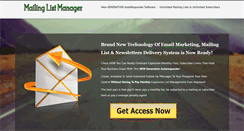 Desktop Screenshot of mailing-list-manager.com