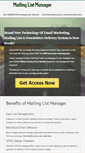 Mobile Screenshot of mailing-list-manager.com