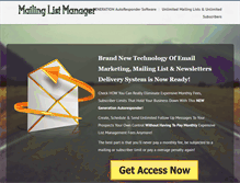 Tablet Screenshot of mailing-list-manager.com